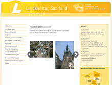 Tablet Screenshot of landkreistag-saarland.de